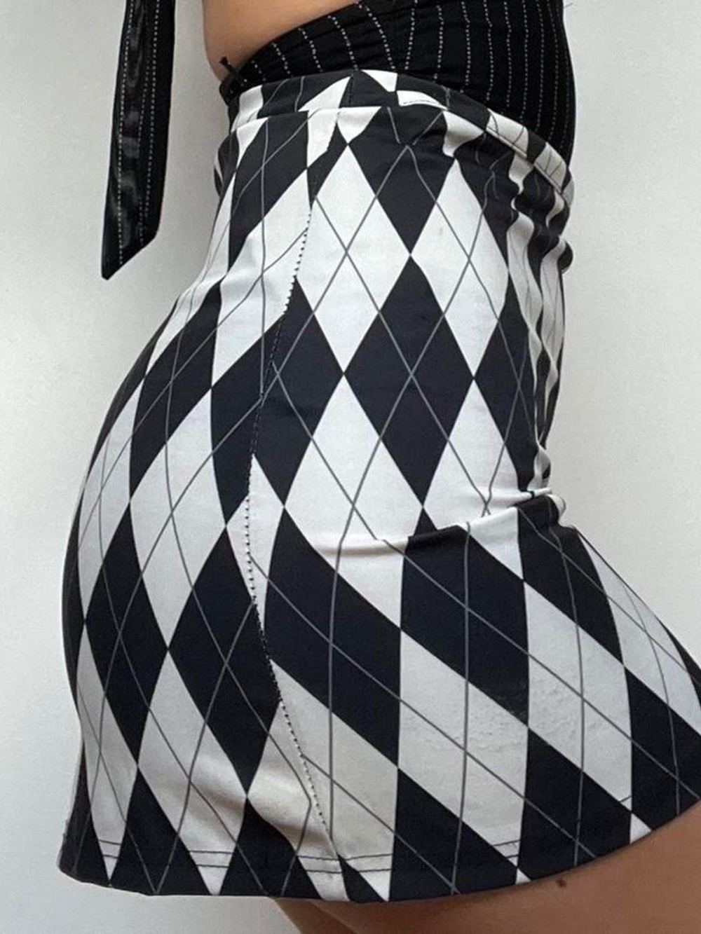 DOLLS KILL x  Clueless "She's Jeepin' Around" Argyle Mini Skirt